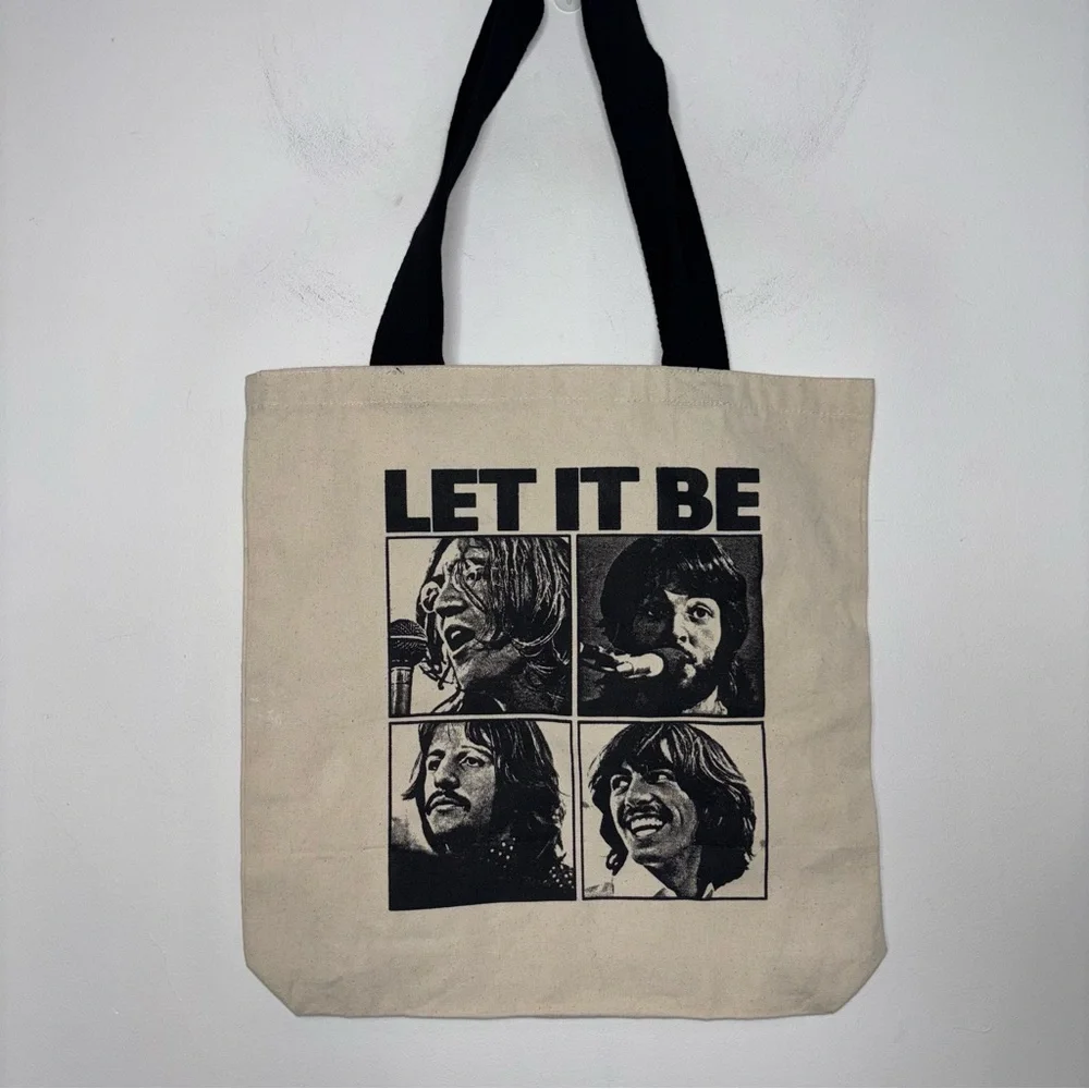 The Beatles Let It Be Canvas Tote Shopper Bag 14.5